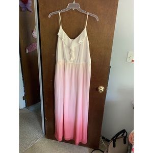 NWOT LC Lauren Conrad pink ombré maxi dress